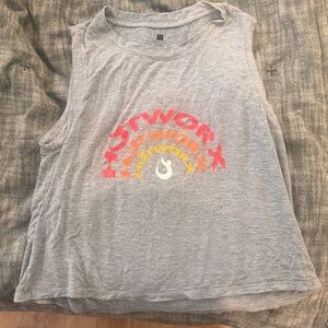 Gray HOTWORX Sleeveless Tank Top